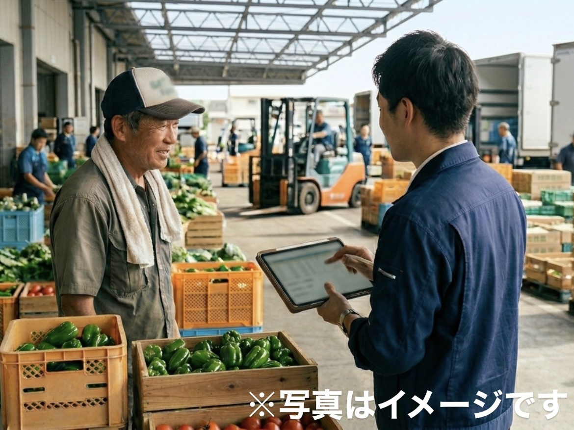 【正社員】野菜を扱う倉庫内での物流管理/未経験歓迎！現在のスタッフ全員が中途採用で入社！
